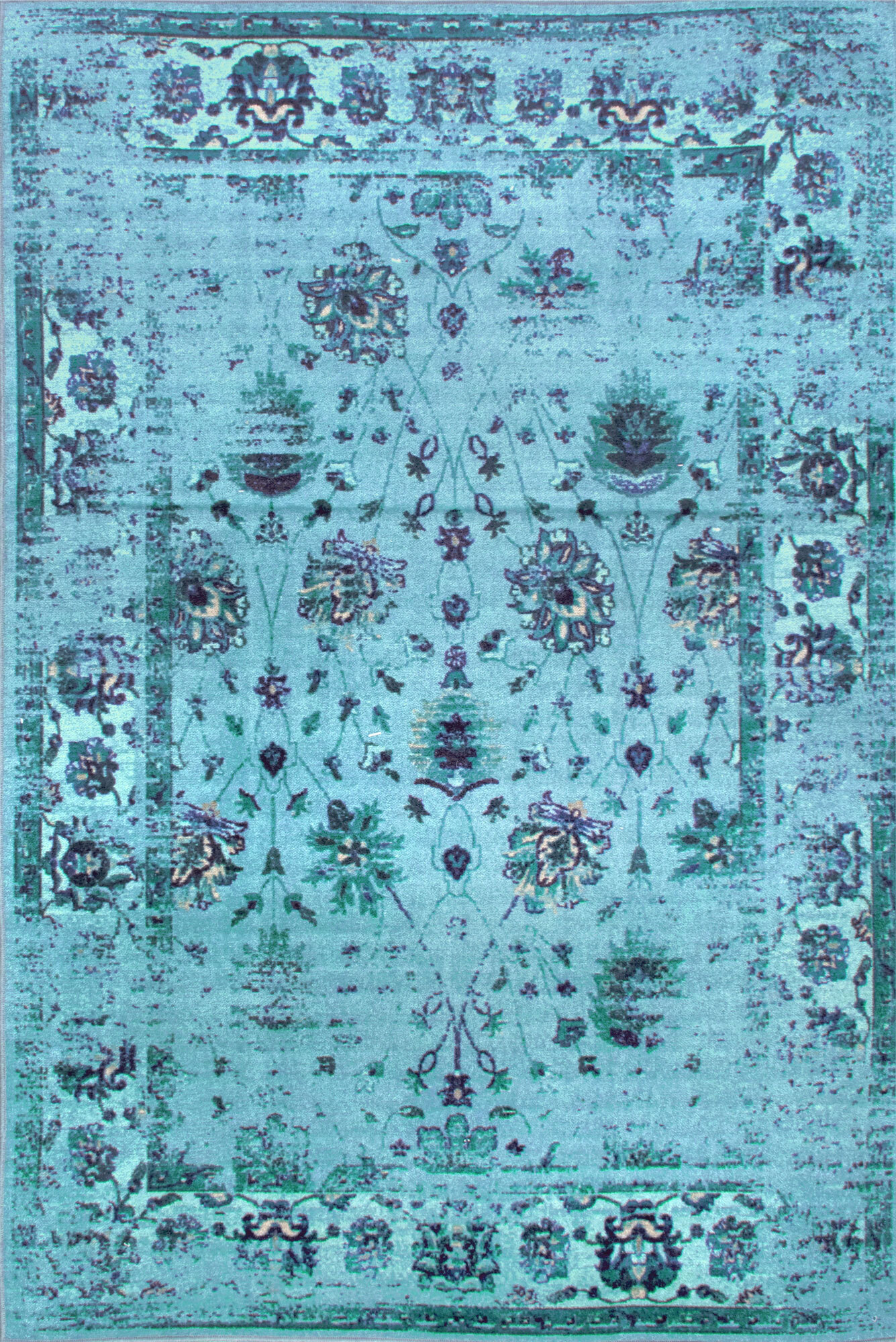 Large View Ellie Overdyed Rubber backed