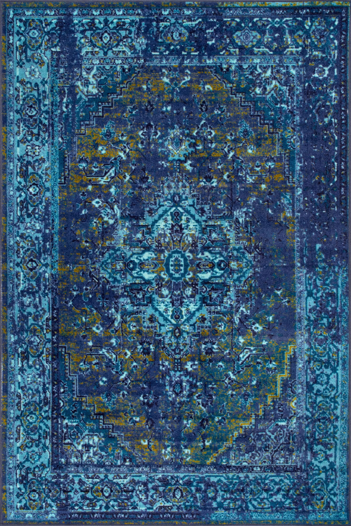 Large View Ellie Overdyed Rubber backed