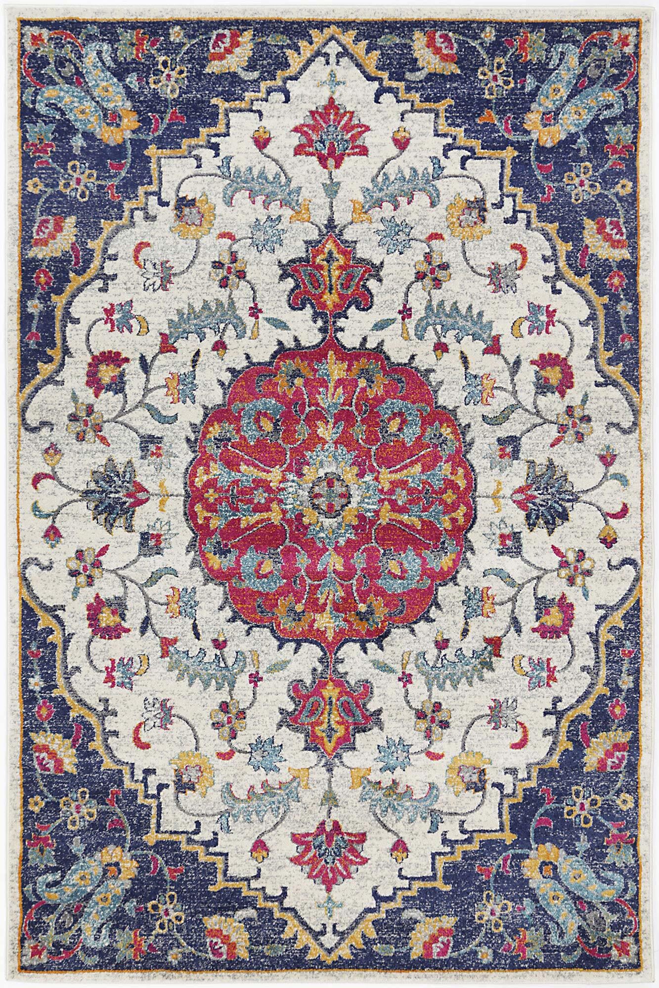 Large View Donna Traditional Medallion Rug