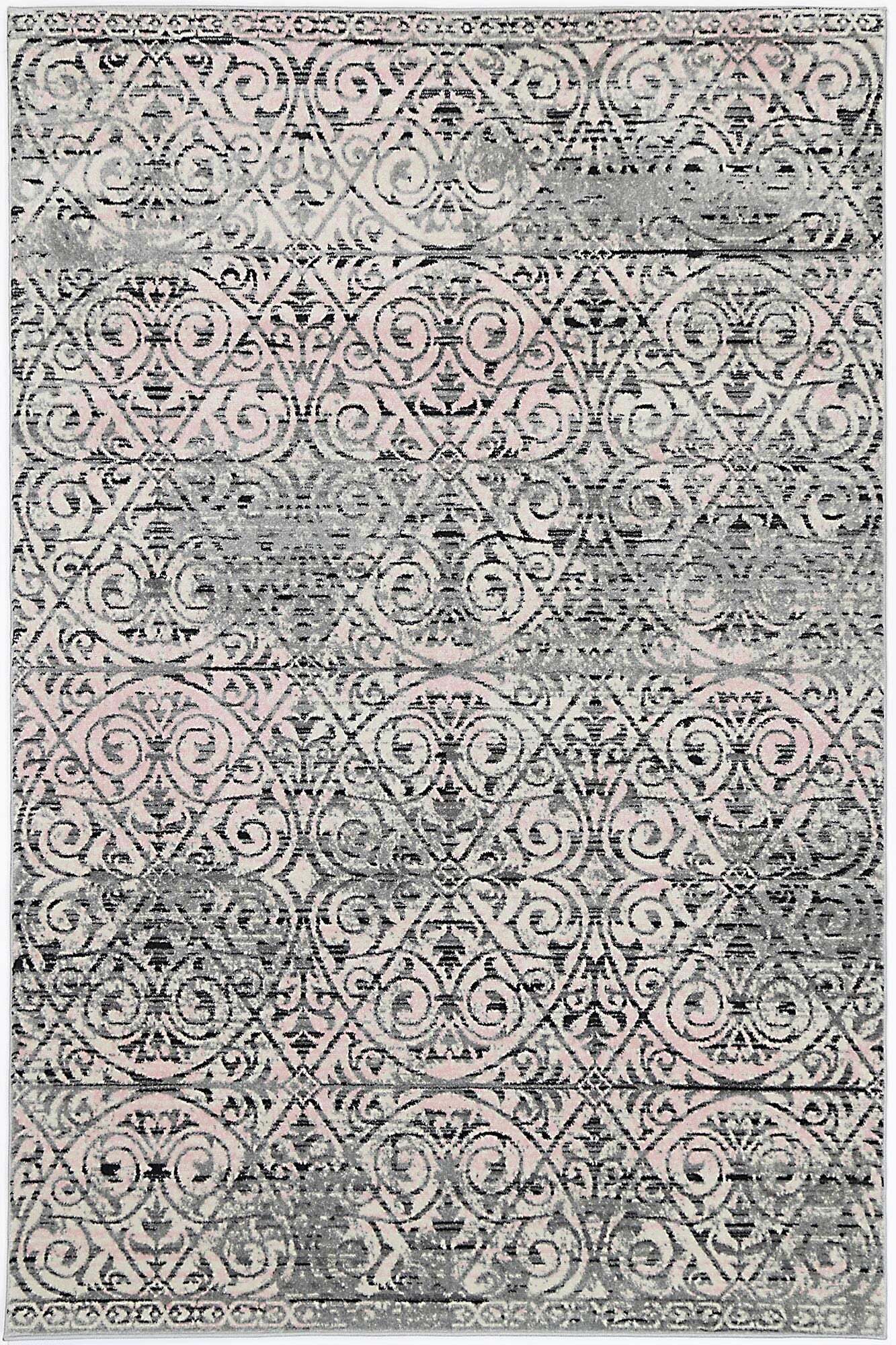 Large View Donna Traditional Lattice Rug