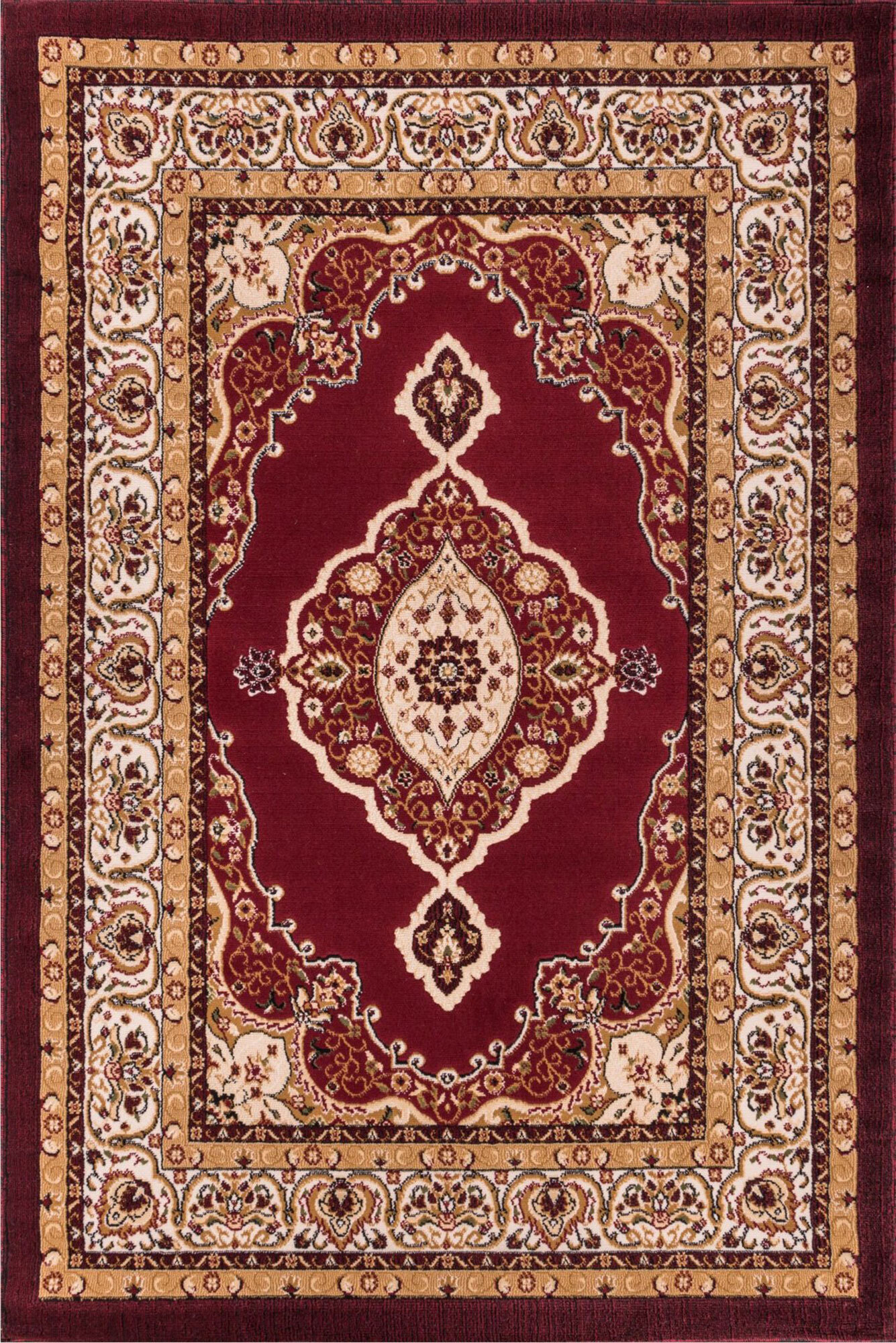 Atlanta Red Classic Medallion Rug