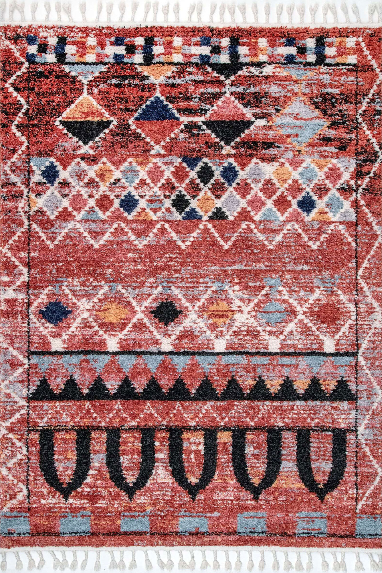 Amara Tribal Moroccan Tassel Rug