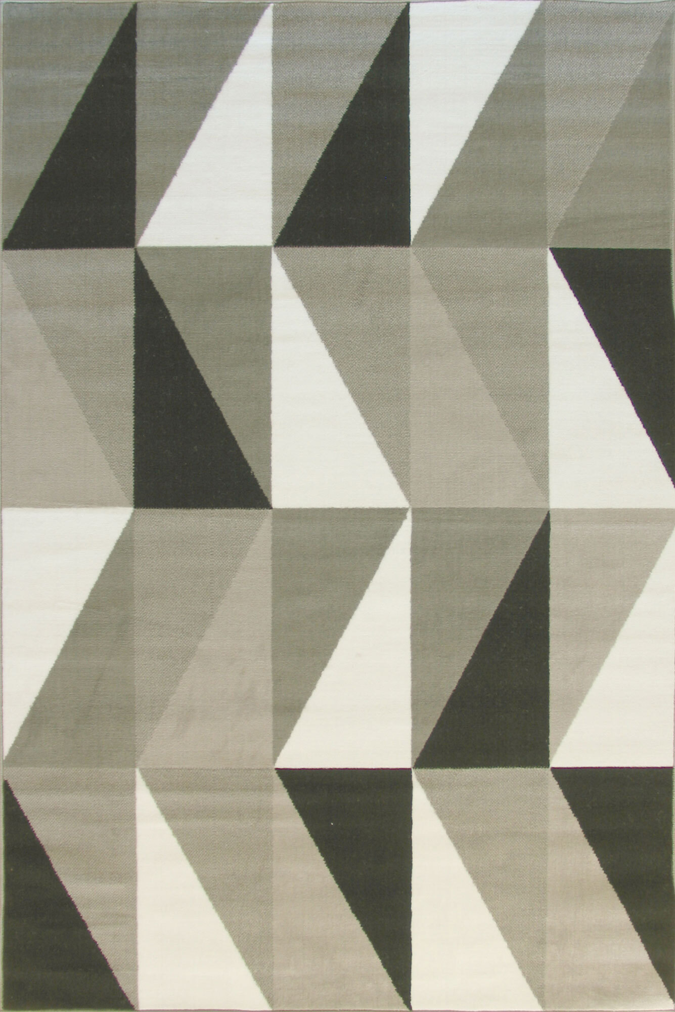 Atlanta Modern Grey Triangle Rug