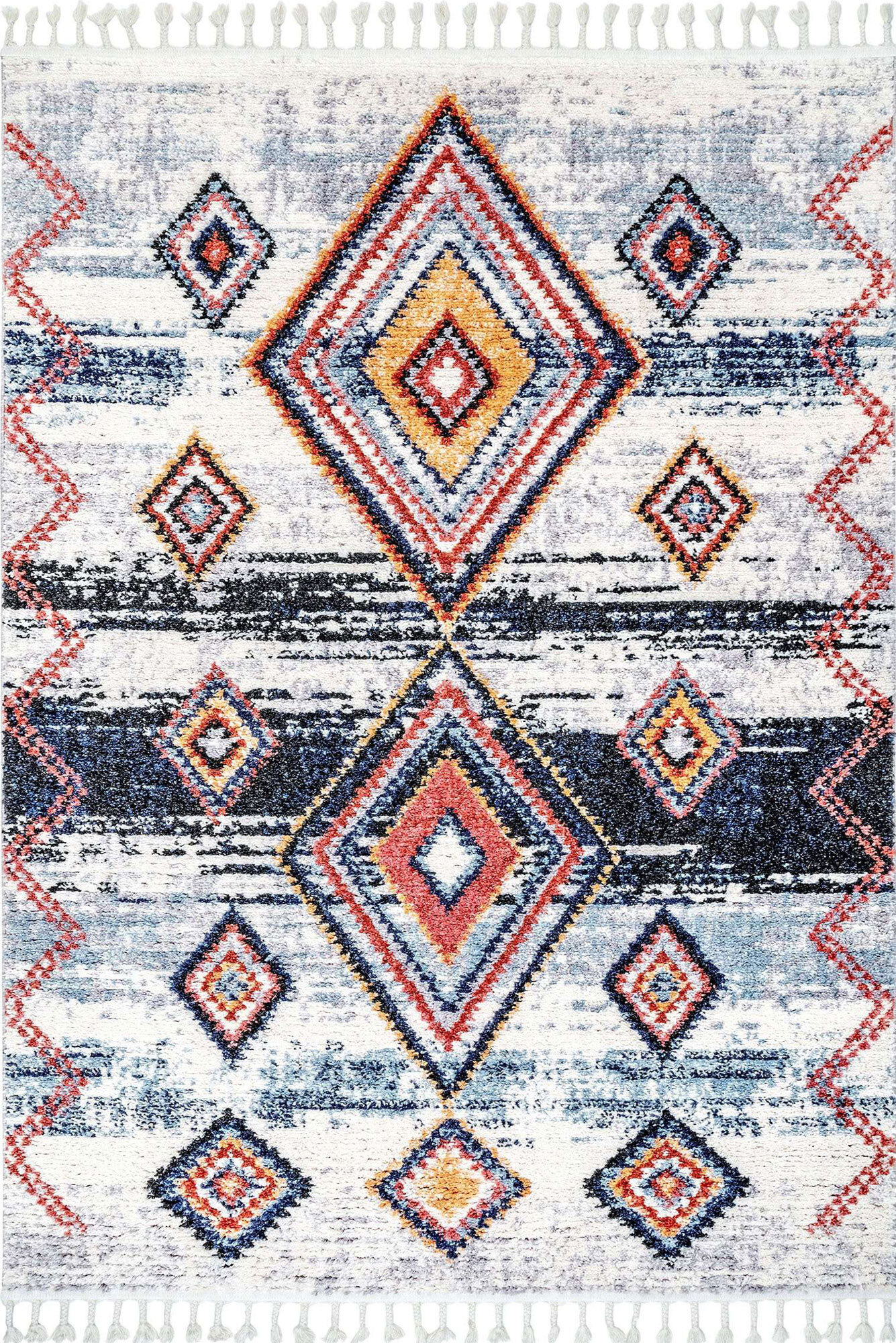 Large View Amara Diamond Moroccan Rug