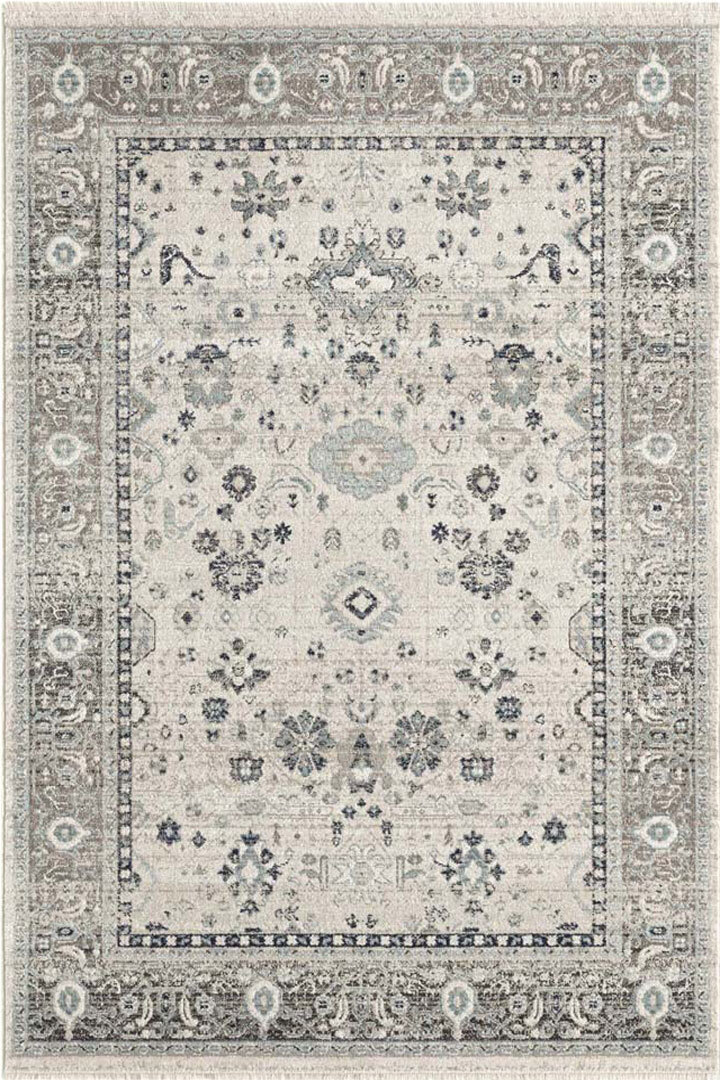 Aden Fringed Classic Floral Rug