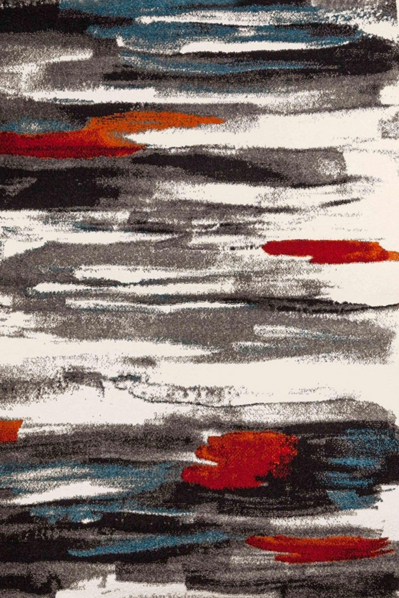 Large View Adobe Modern Striped Rug
