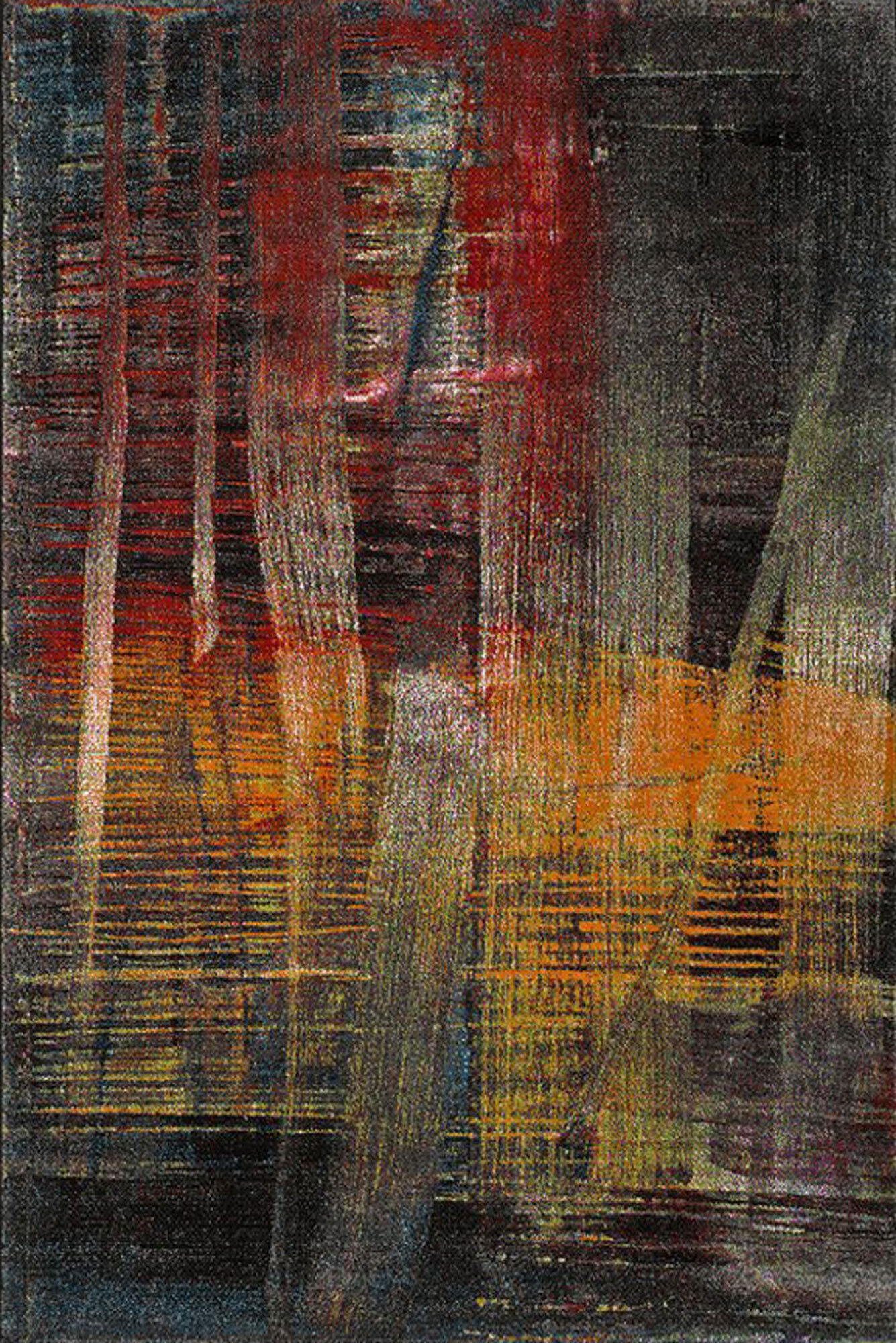 Adobe  Modern Brush Stroke Rug