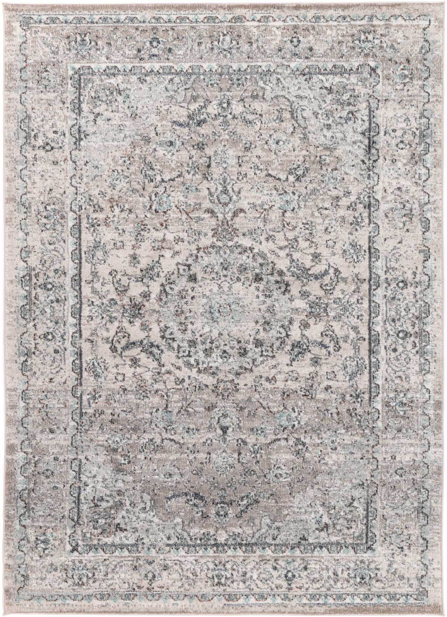 Alani Grey Traditional Floral Rug