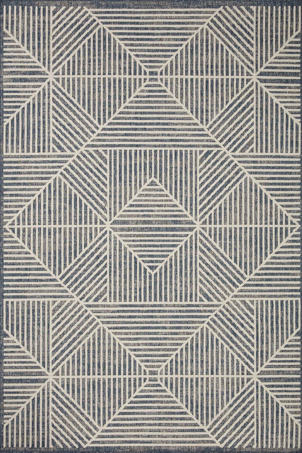 Large View Alfresco Geometric Patio Rug