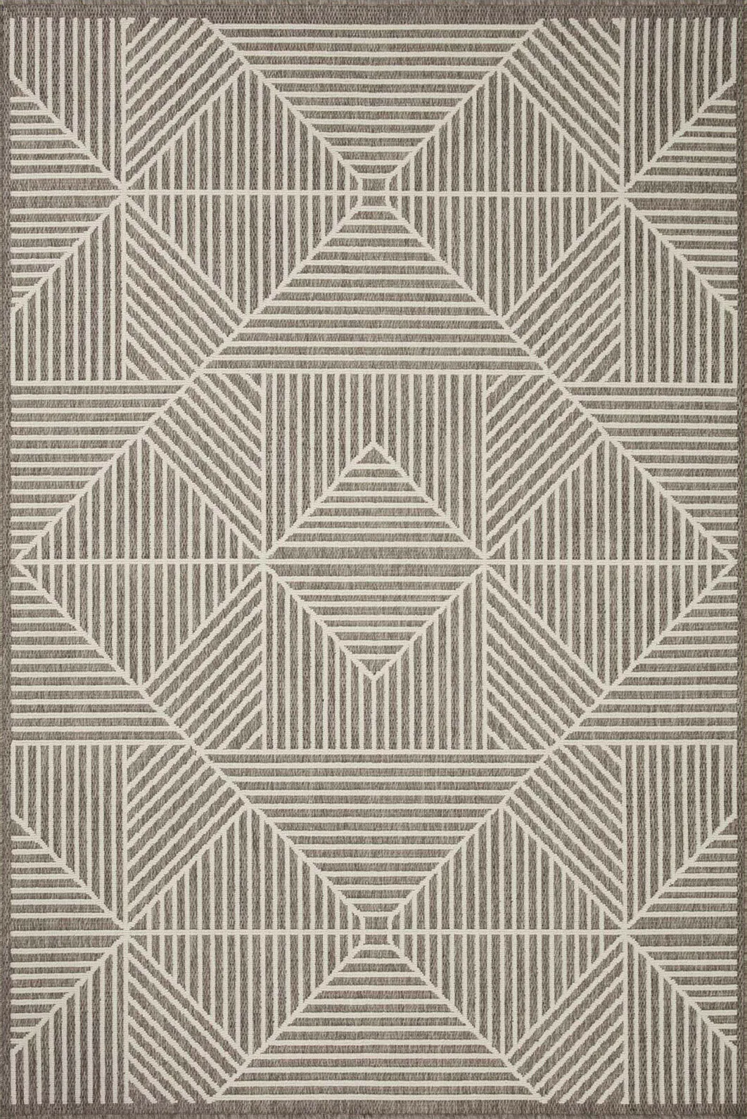Large View Alfresco Geometric Patio Rug