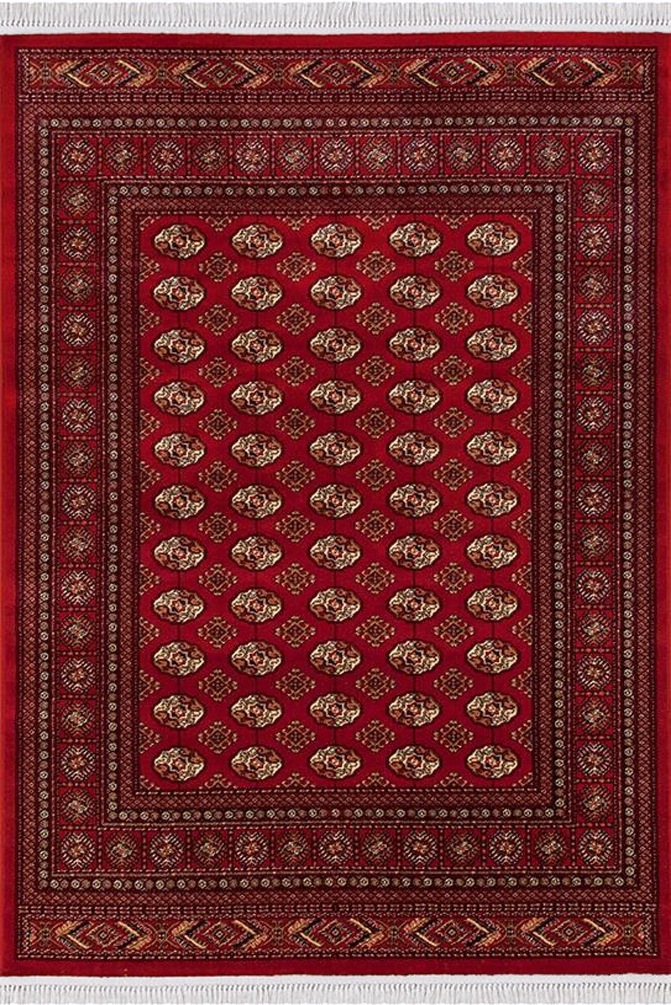 Red Tribal Afghan Medallion Rug