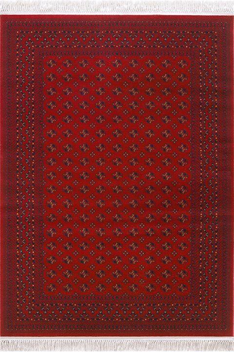 Large View Red Afghan Tribal Geometric Rug