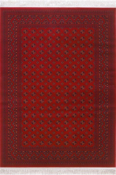 Red Afghan Tribal Geometric Rug