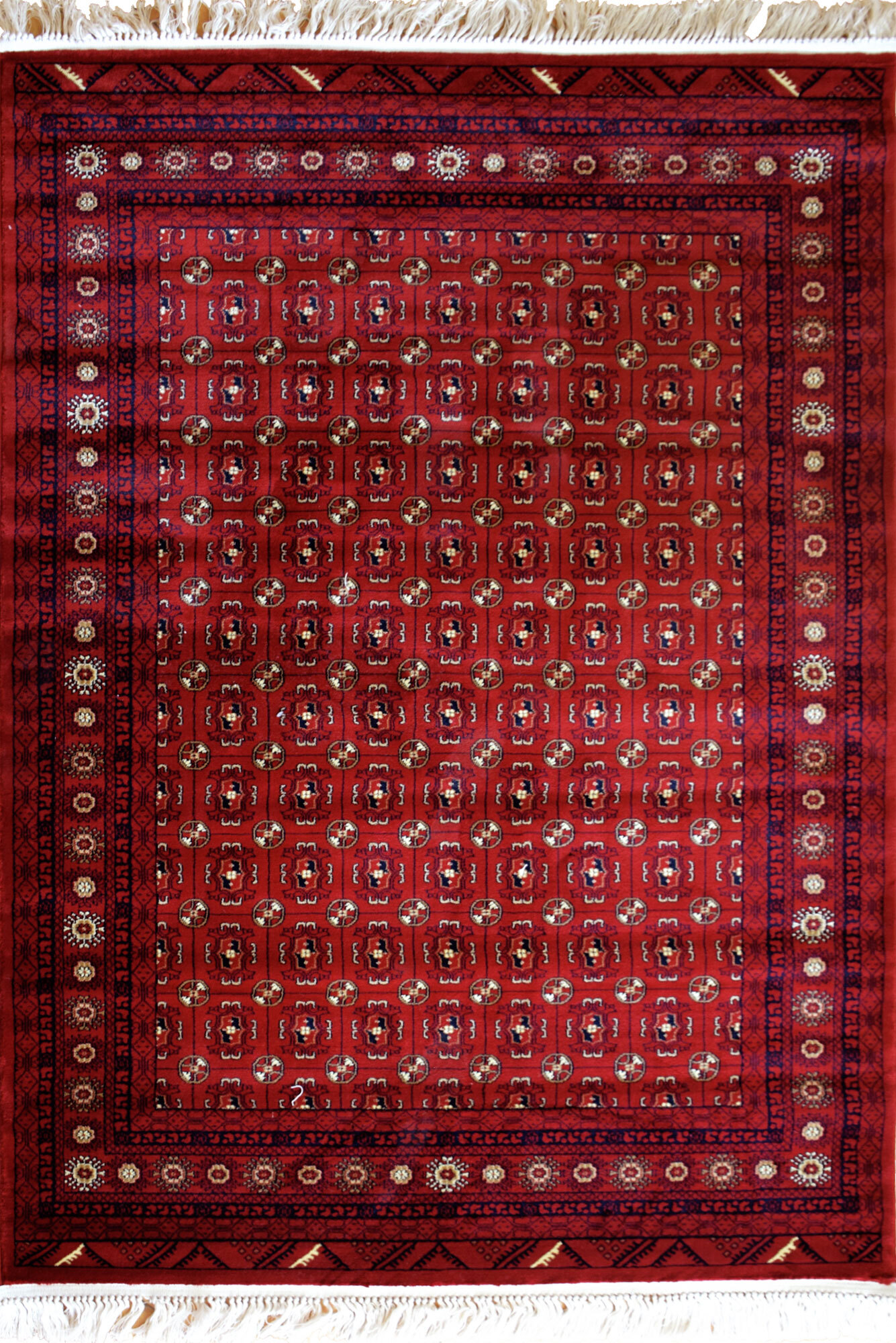 Red Afghan Tribal Medallion Rug