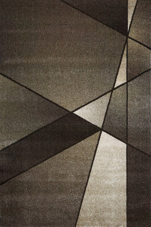 Aria Brown Modern Abstract Rug