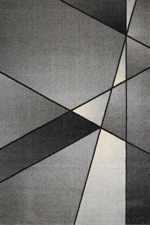 Aria Grey Modern Abstract Rug