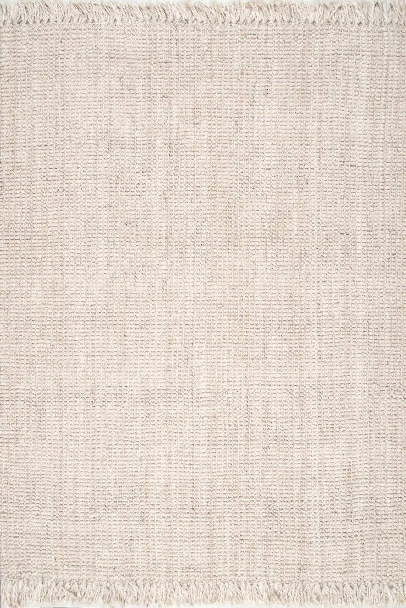 Bleach Jute Hand Woven Rug