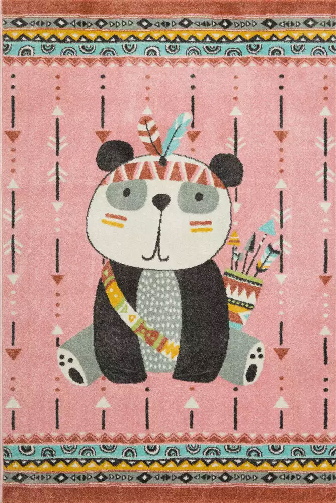 Candy Panda Bear Kids Rug