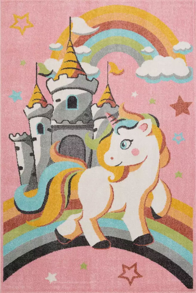 Candy Unicorn & Castle Kids Rug