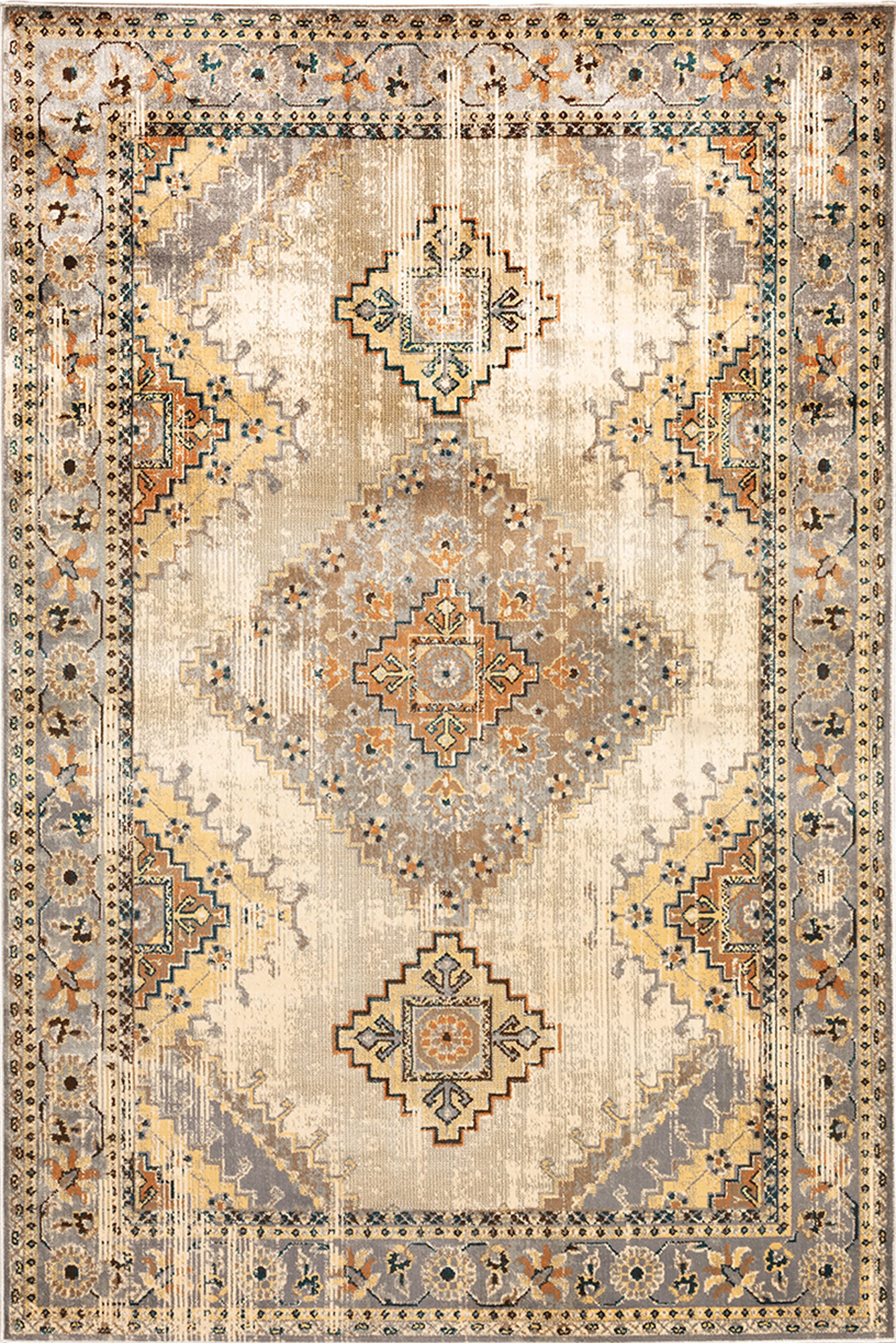 Large View Caleb Traditional Medallion Rug