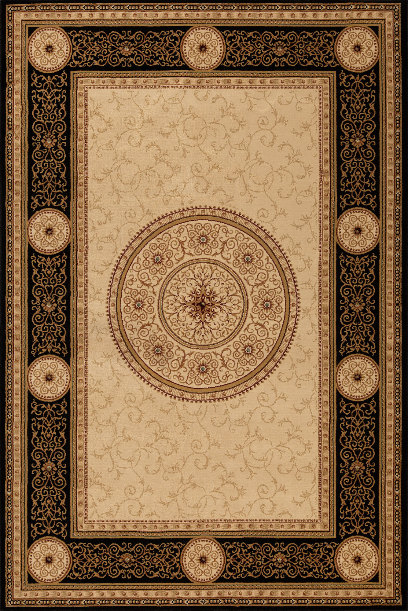 Cain Transitional Medallion Rug