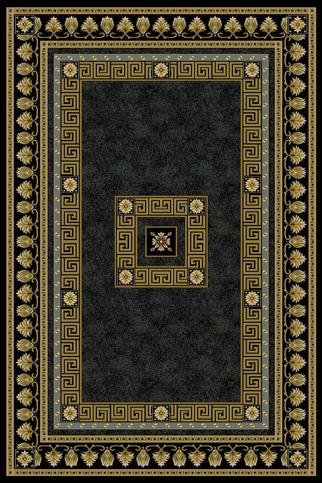 Cain Transitional Medallion Rug
