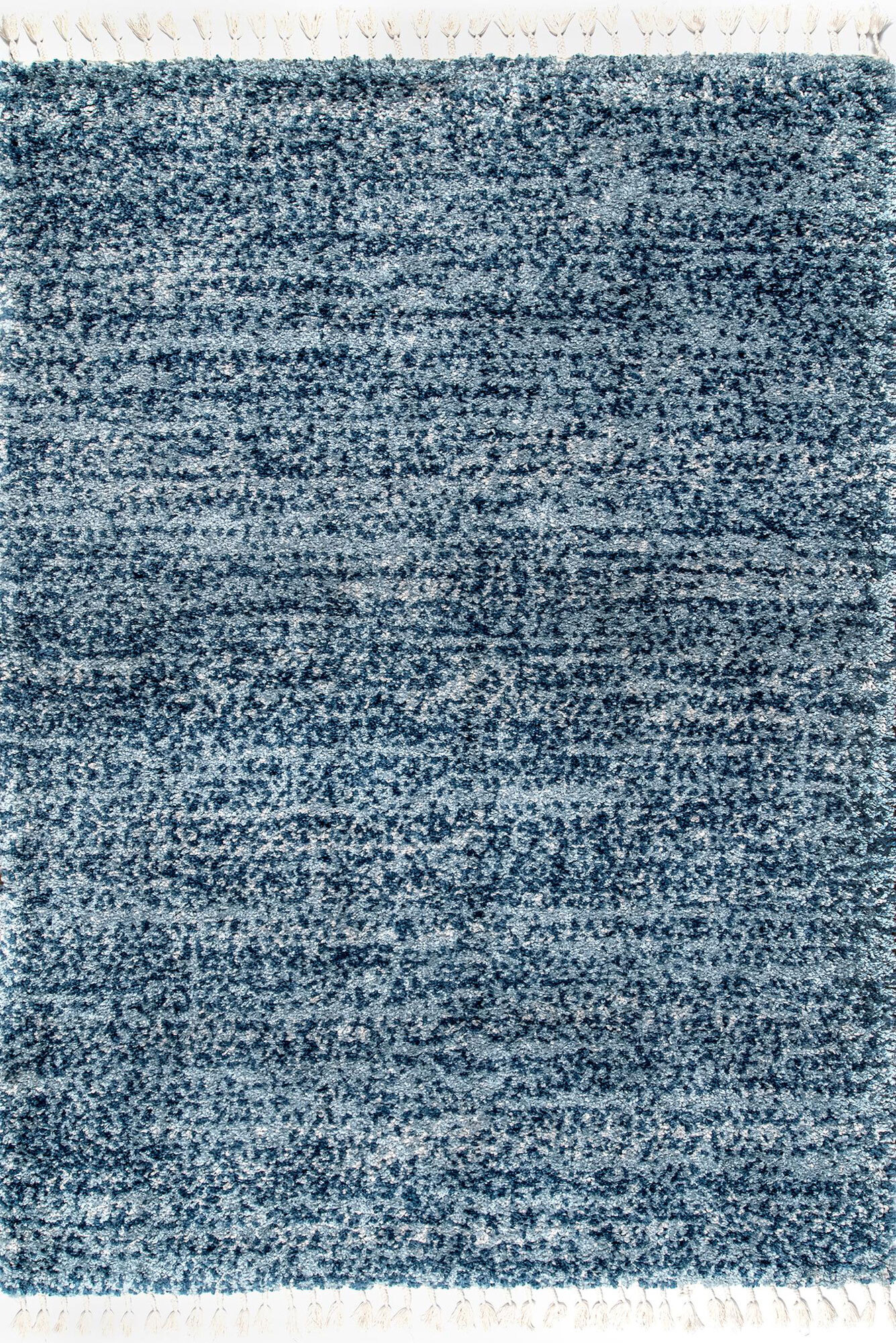 Large View Charles Blue Moroccan Shaggy Rug