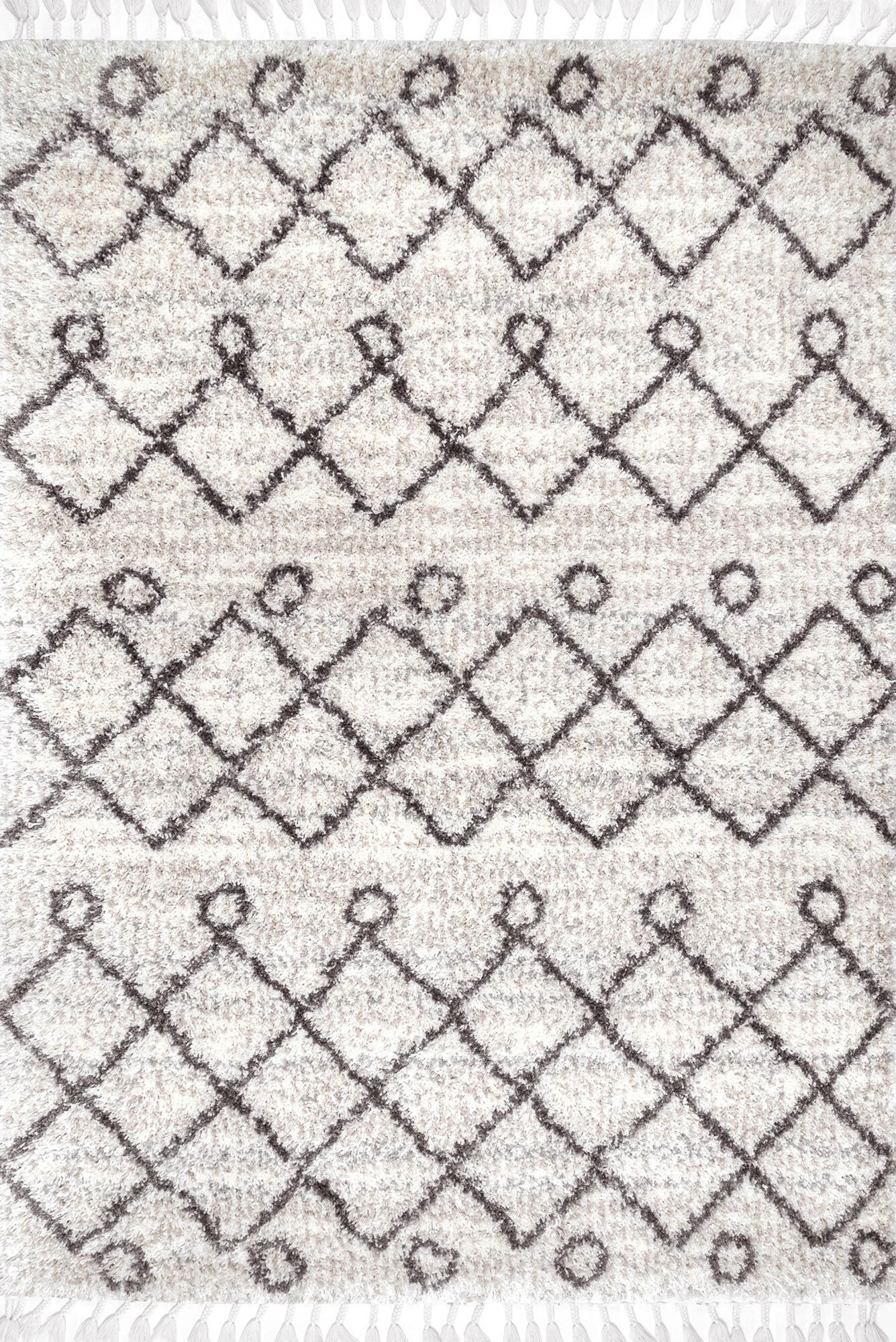 Charles Beige Moroccan Shag Rug