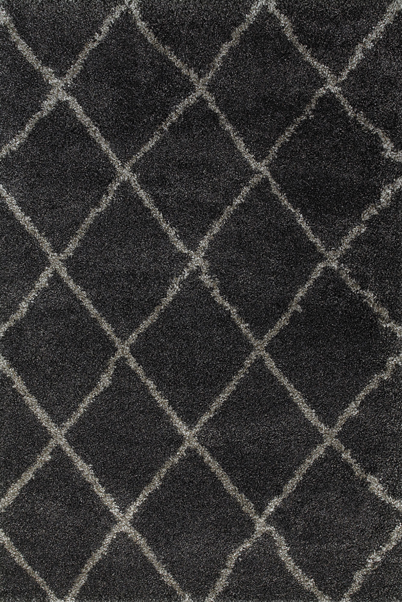 Large View Ciro Black Moroccan Shaggy Rug
