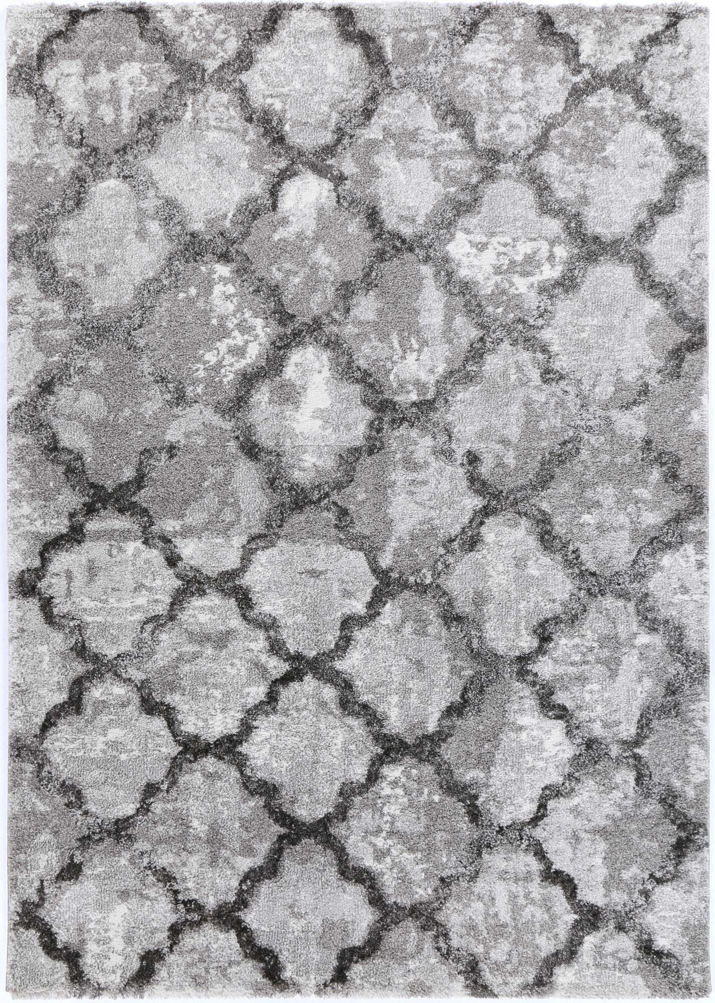 Large View Cole Grey Trellis Rug