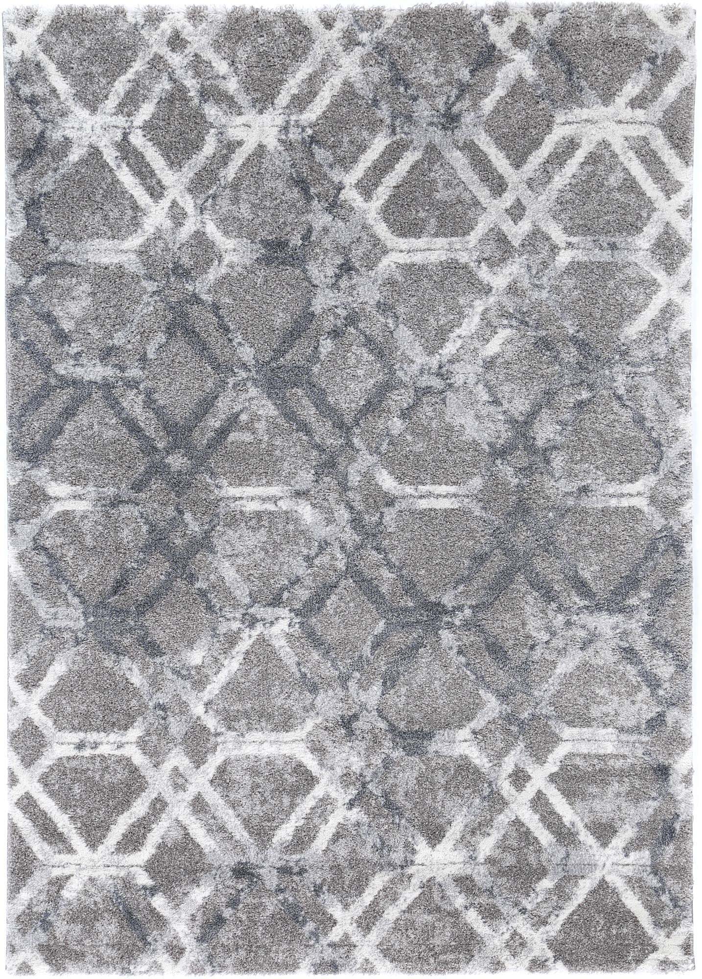 Large View Cole Grey Trellis Rug