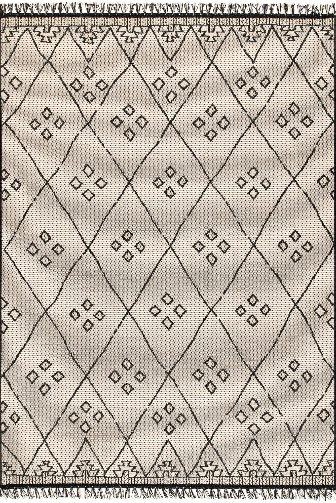 Large View Carlo Diamond Pattern Rug
