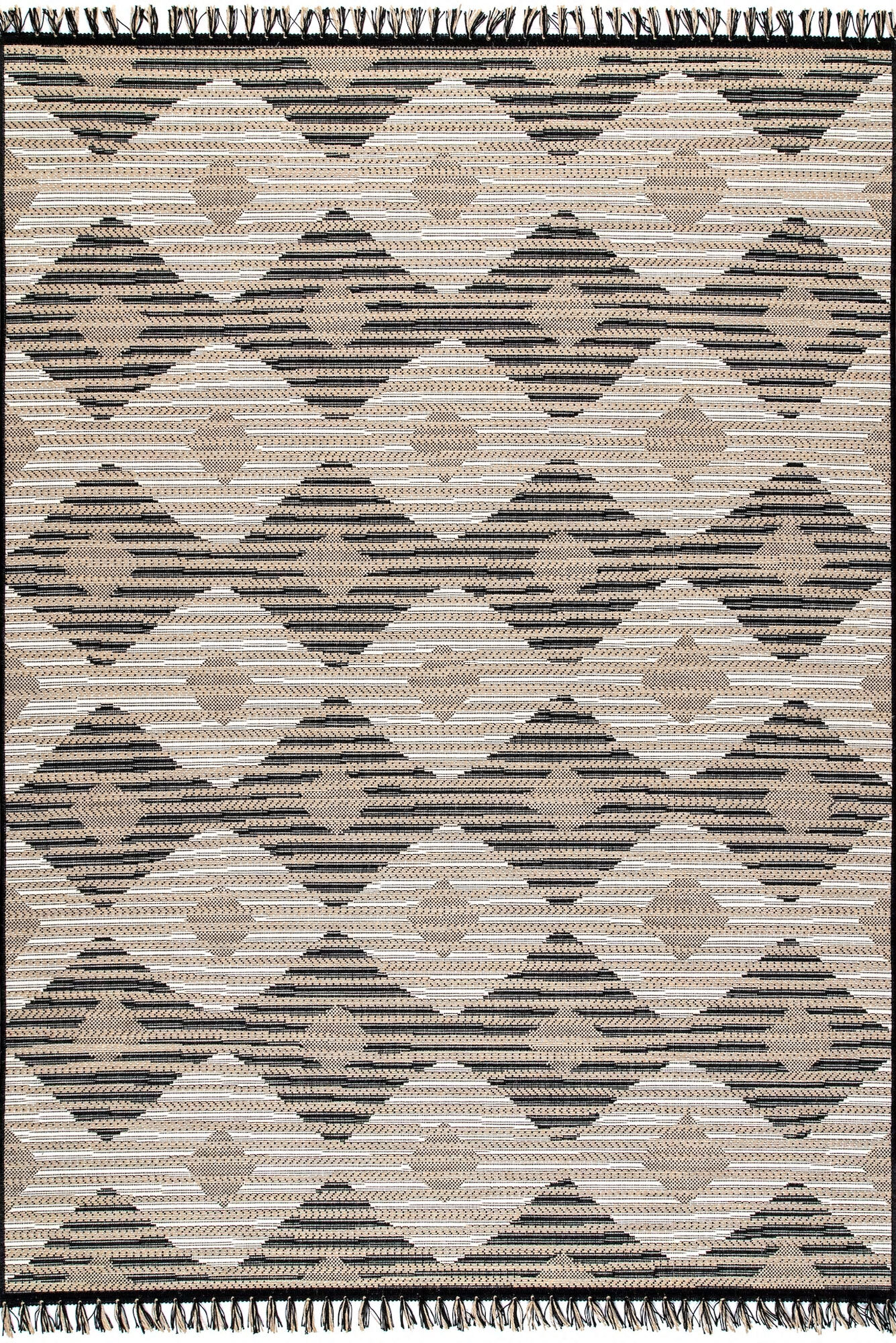 Carlo Geometric Striped Rug