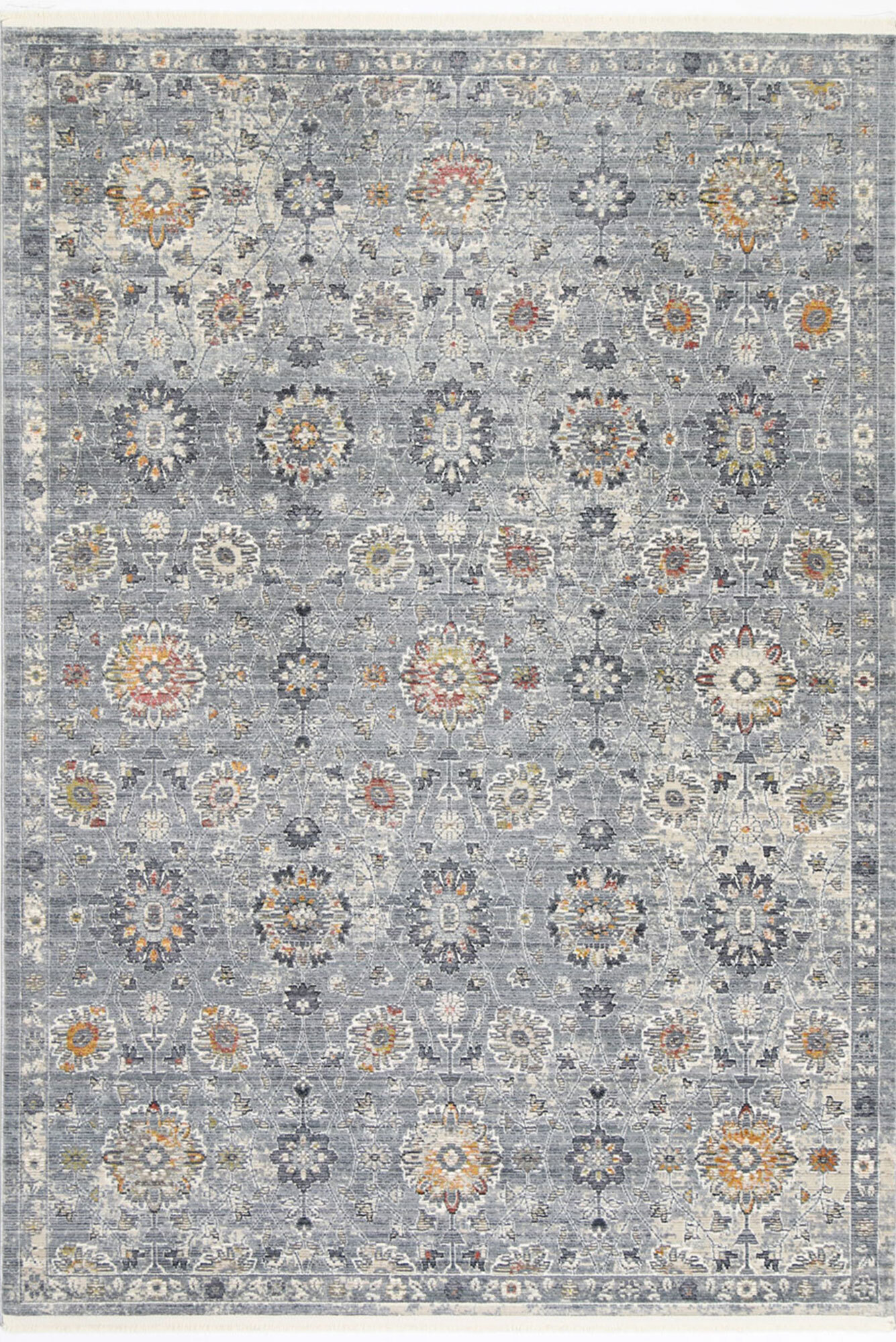 Darra Grey Transitional Floral Rug