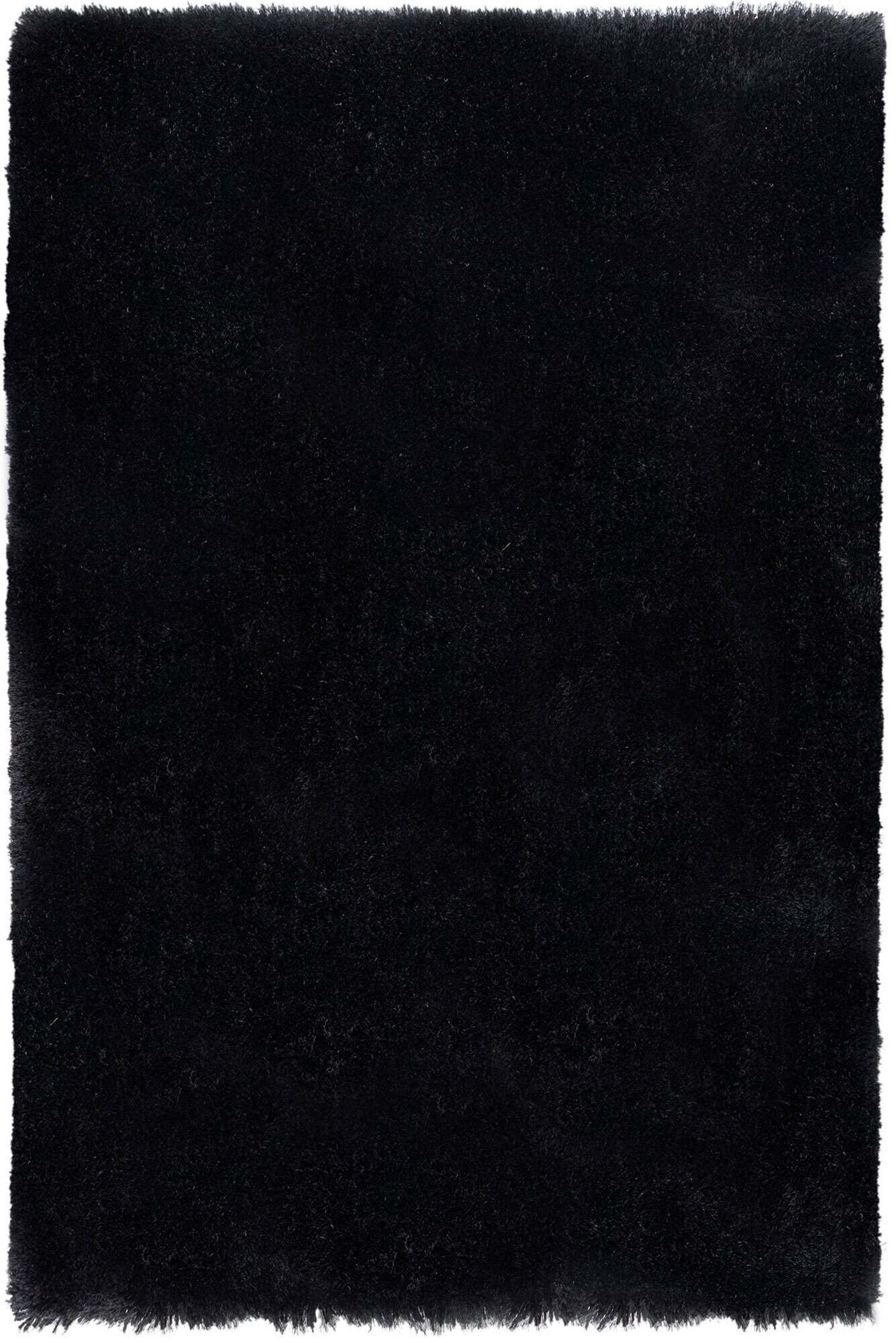 Deluxe Black Shag Rug