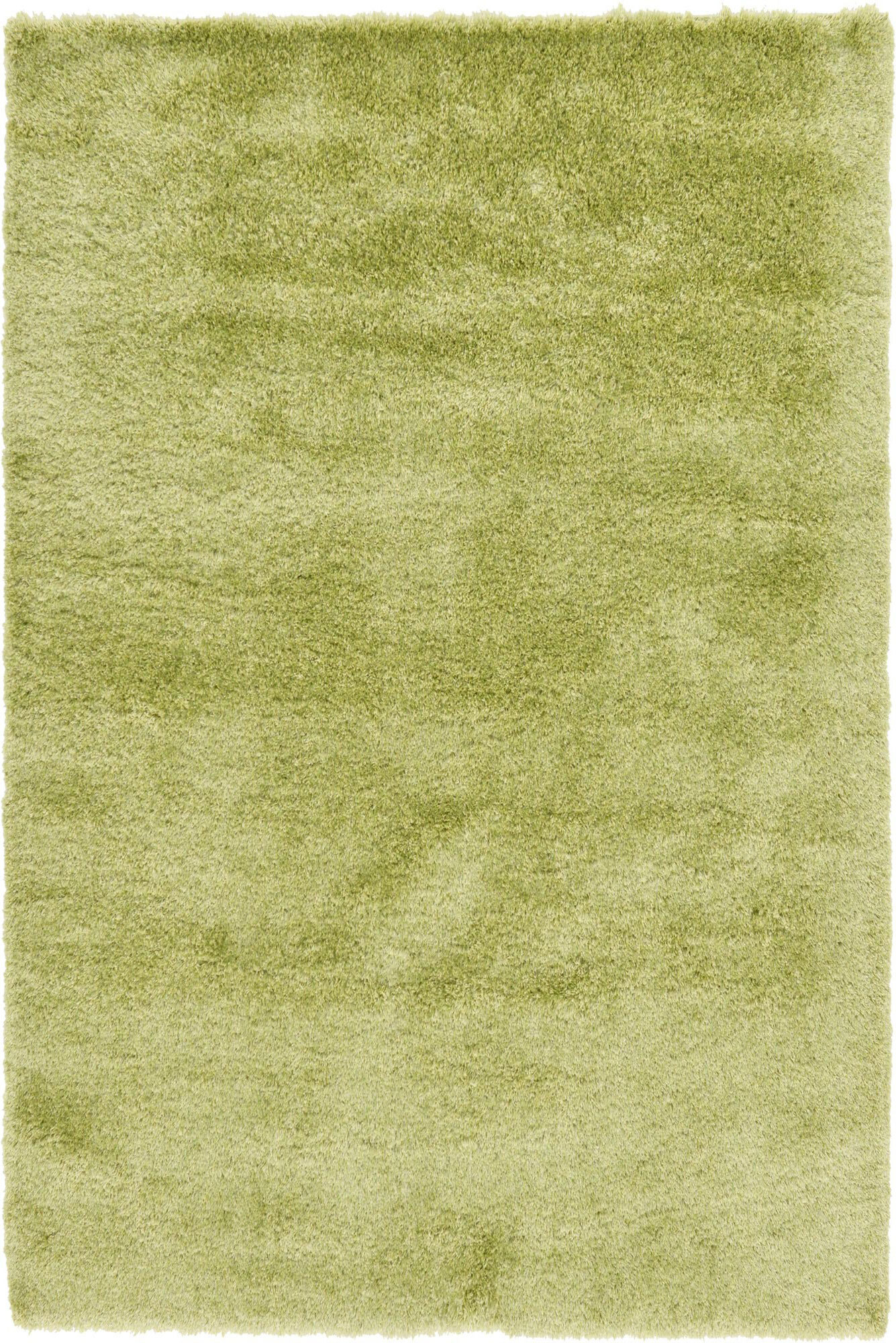 Large View Dream Thick Green Shaggy Rug