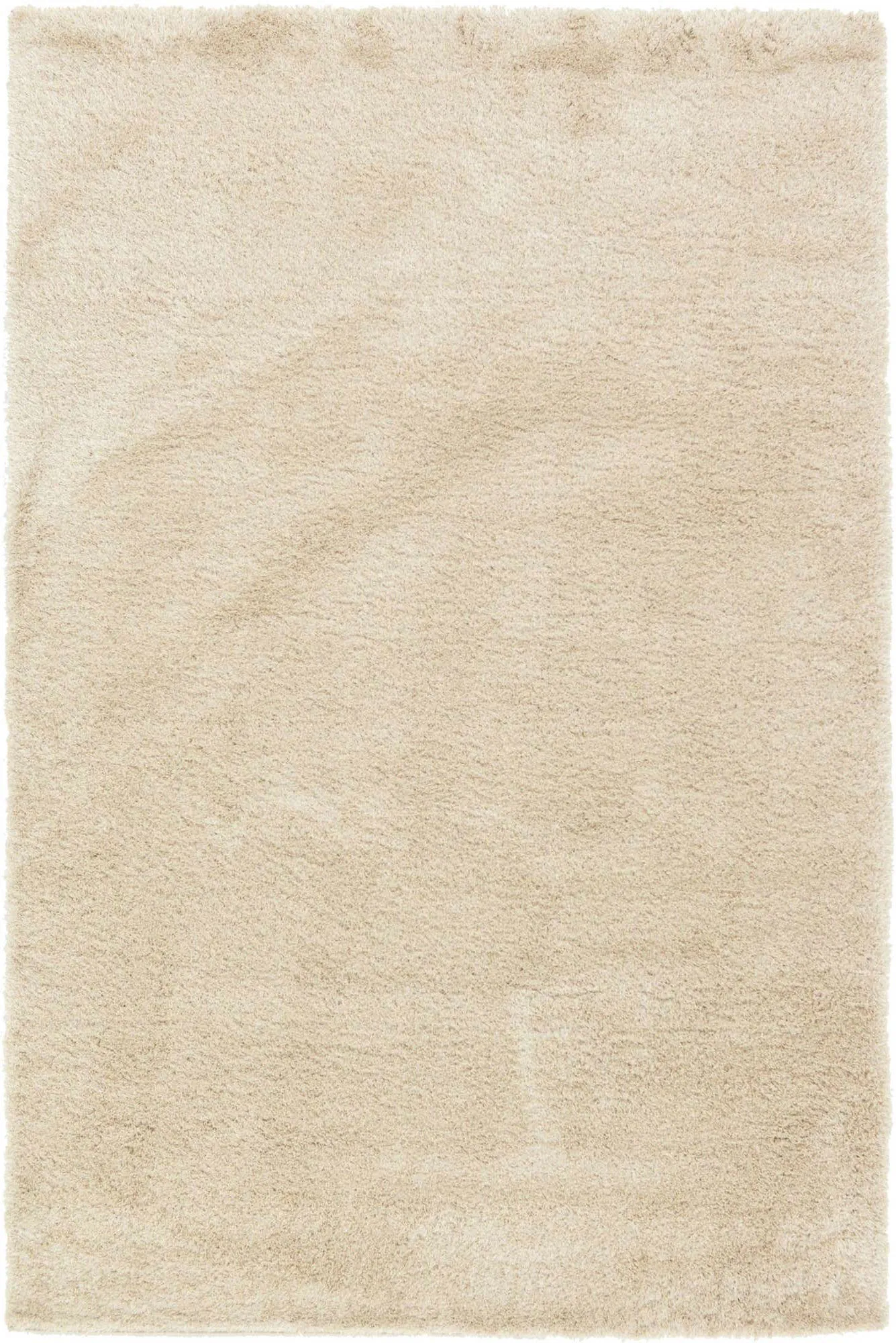 Large View Dream Plain Beige Shaggy Rug
