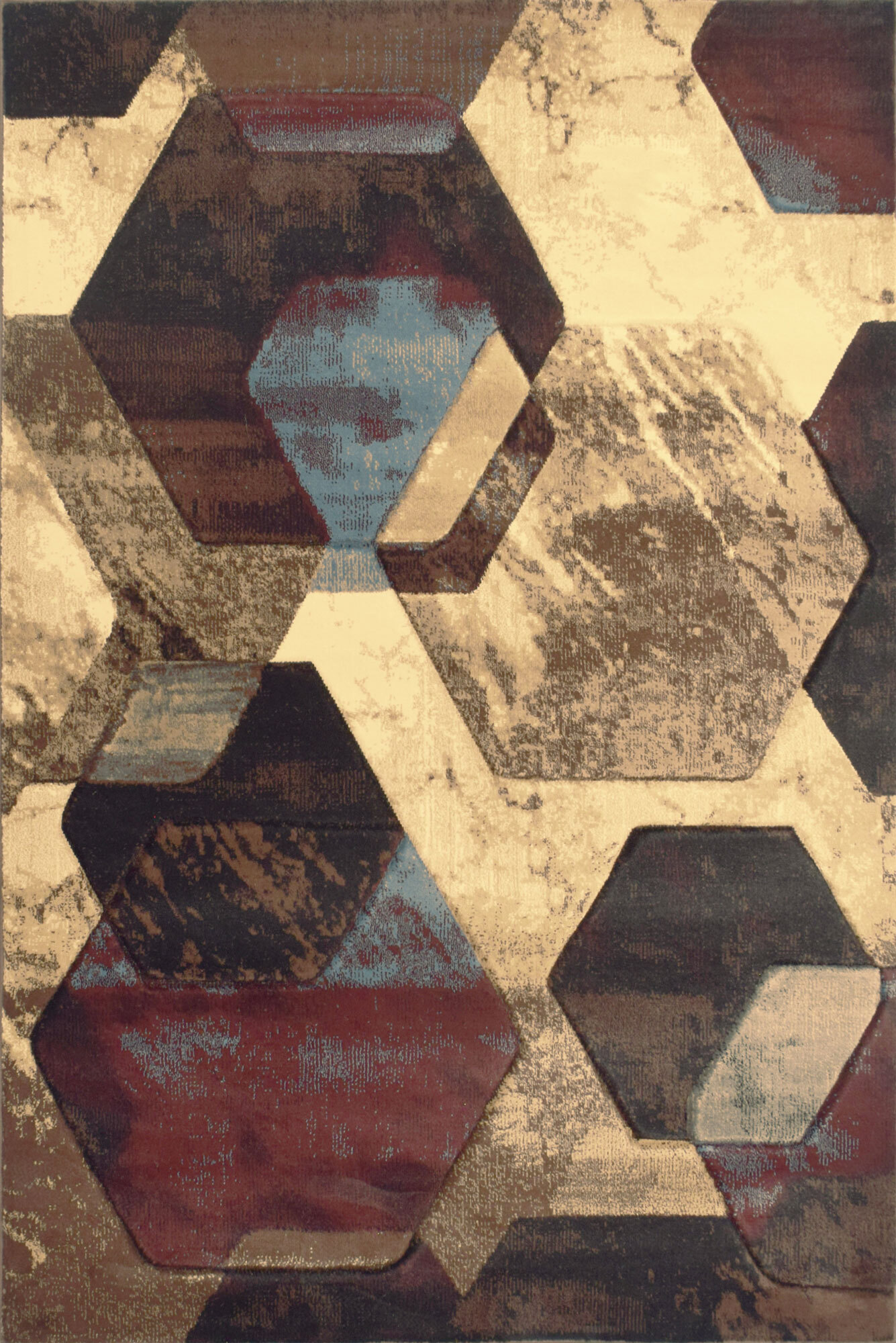 Large View Eliza Modern Geometric Rug