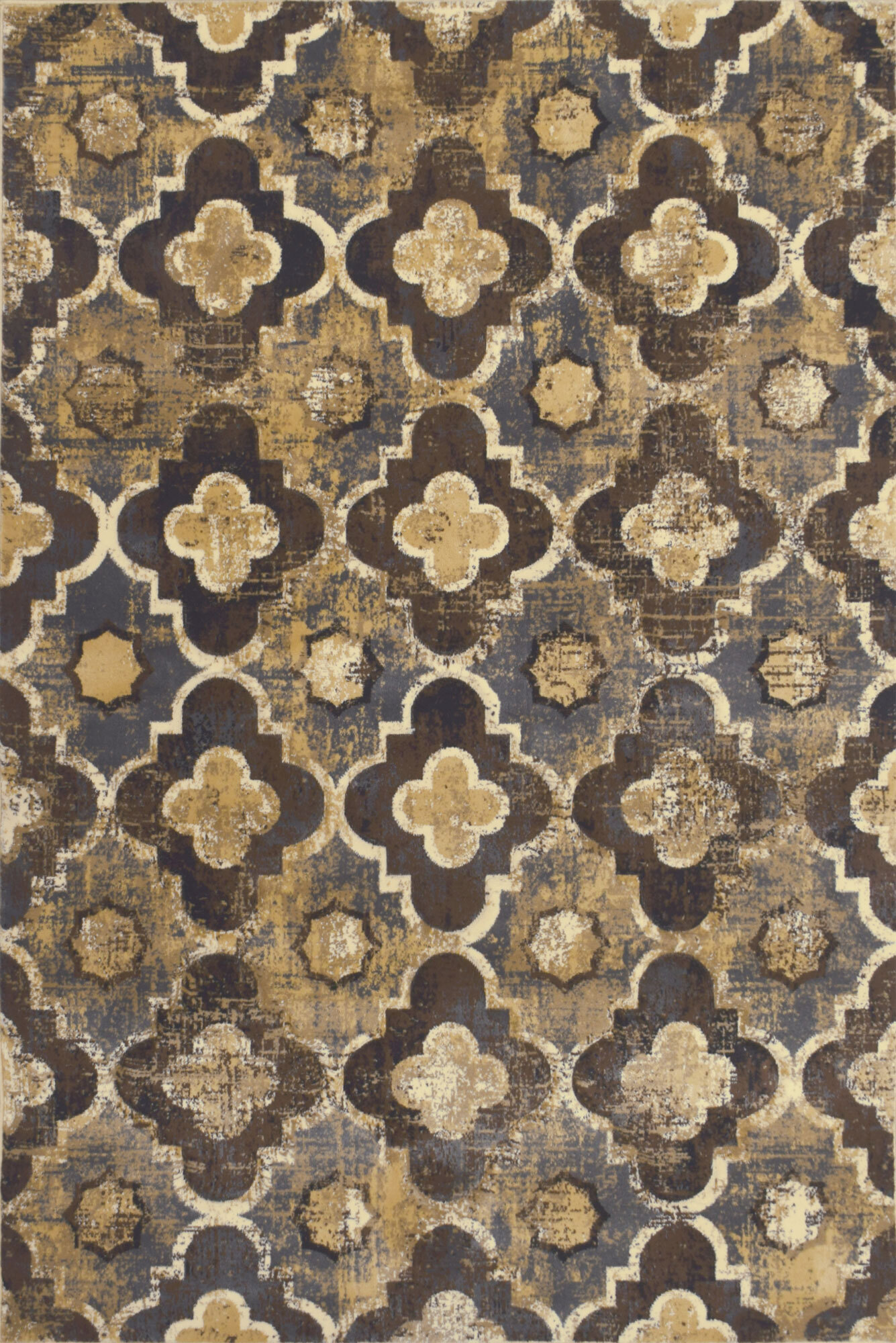 Large View Eliza Modern Trellis Pattern Rug