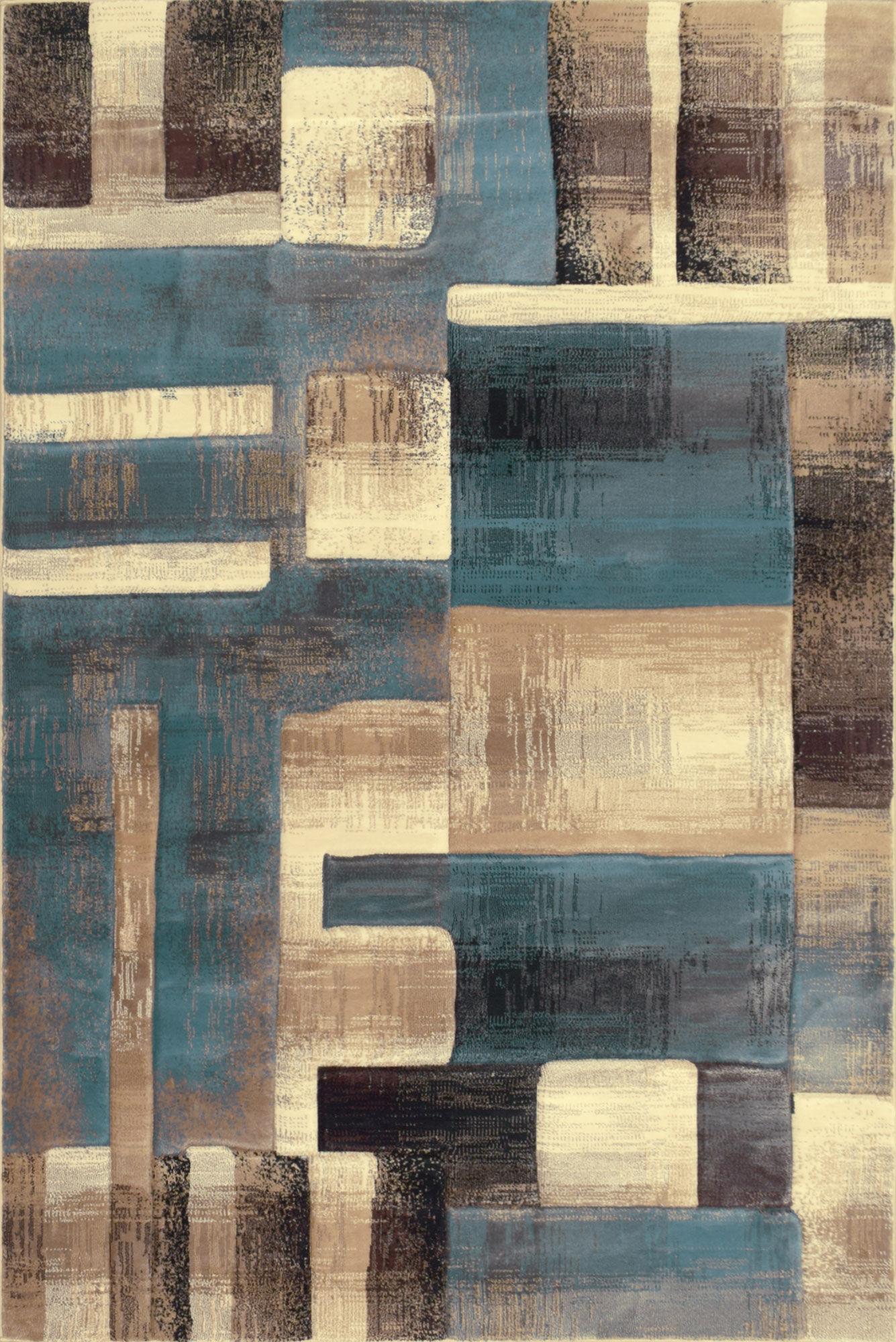 Large View Eliza Modern Carved Abstract Rug
