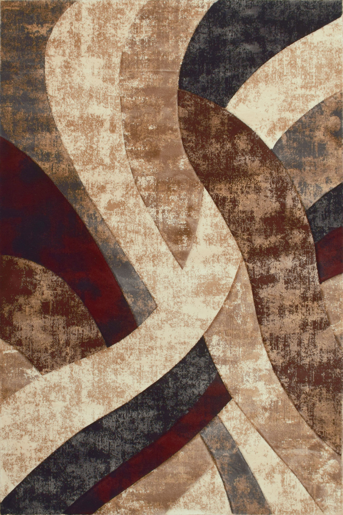 Large View Eliza Carved Modern Wavy Rug