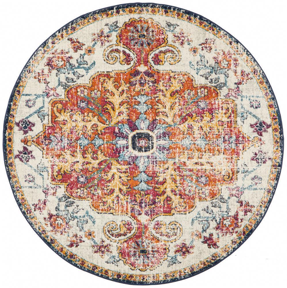 Large View Elana Classic Overdyed Round Rug