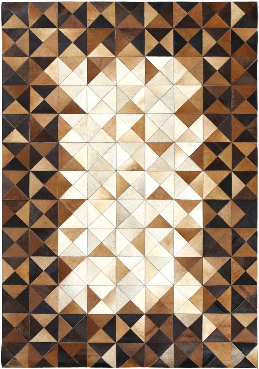 Elena Cow Hide Leather Rug