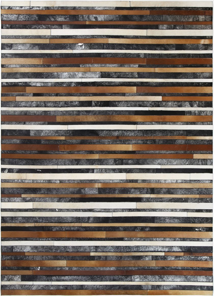 Large View Elena Cow Hide Leather Rug