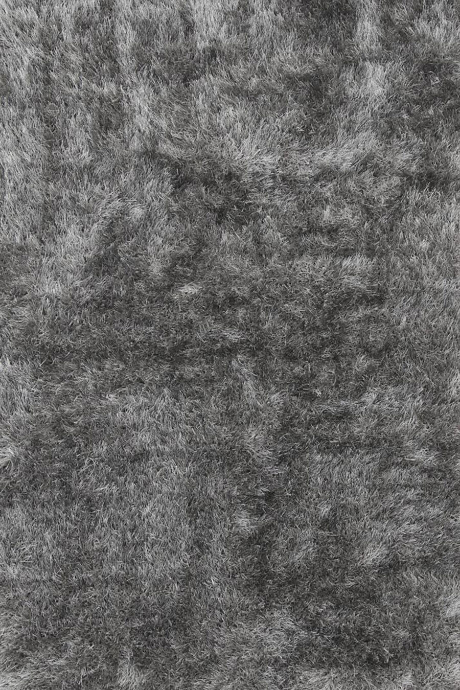 Elisa Plain Grey Thick Shaggy Rug