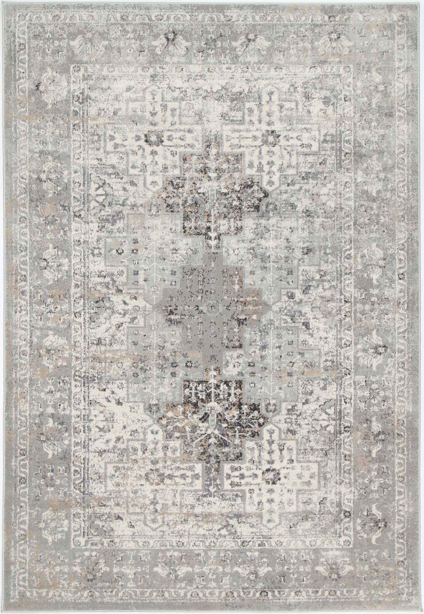 Elvis Grey Transitional Classic Rug