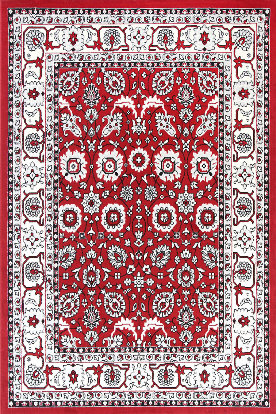 Emma Red Traditional Floral Rug