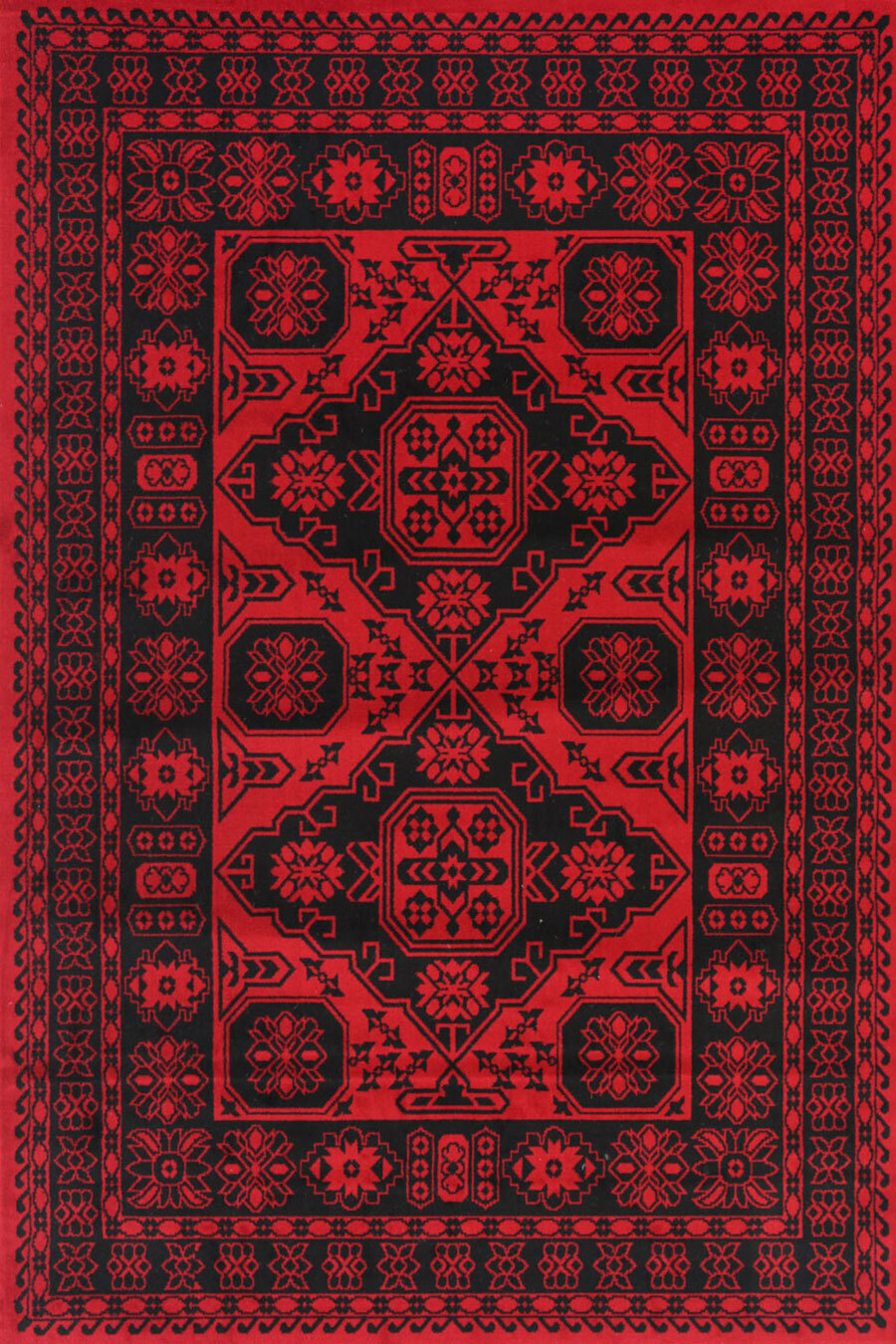 Large View Emma Afghan Tribal Design Rug