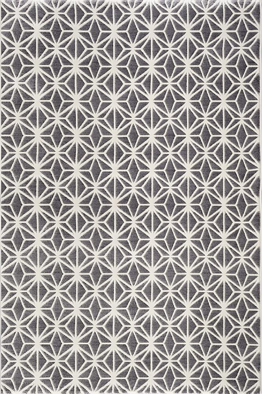Fabian Geometric Grey Rug