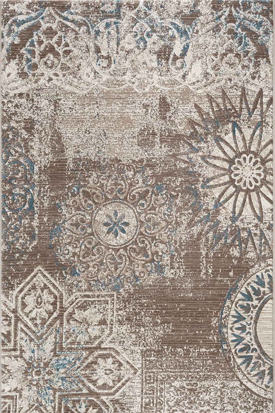 Fabian Ornament Beige Rug